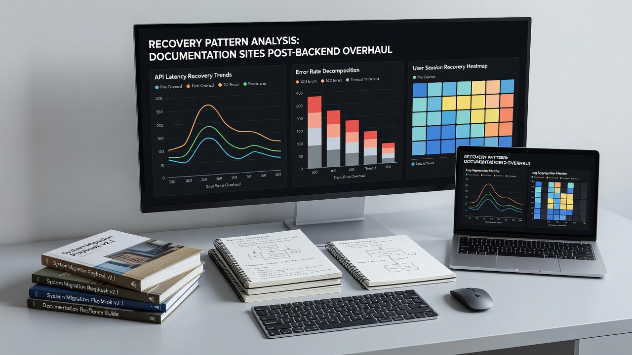 Mid-article view of backend overhaul recovery metrics including crawl stats and user engagement data